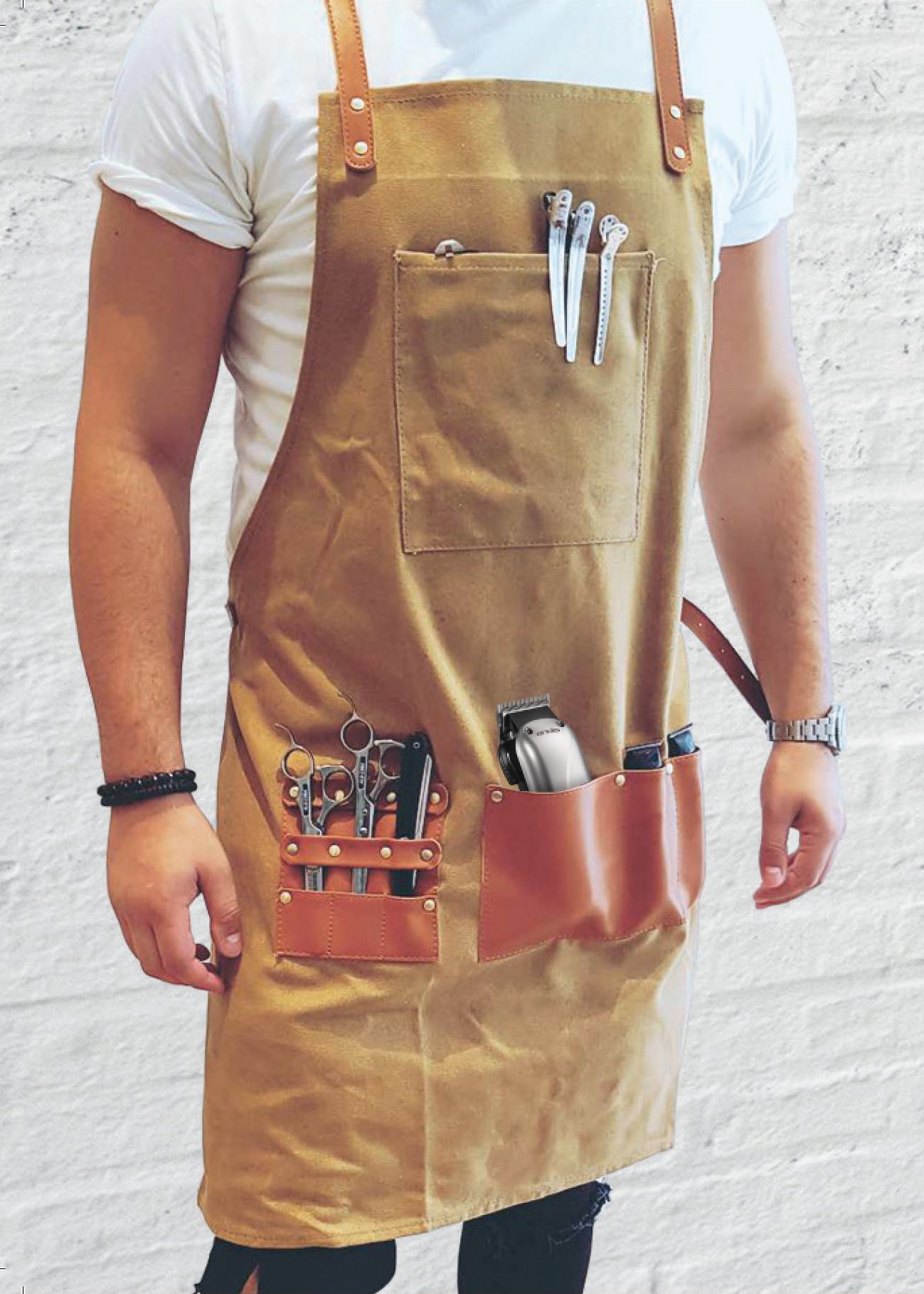 tablier-barbier-sable-barber-pro-